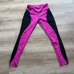 Reflex Fuchsia and Black Leggings
